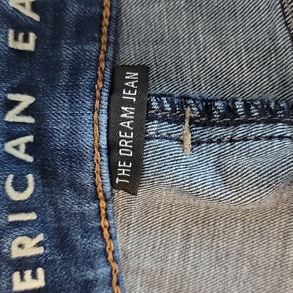 American Eagle Blue Denim Jeggings High-Rise Womens Size 6 - Picture 11 of 15